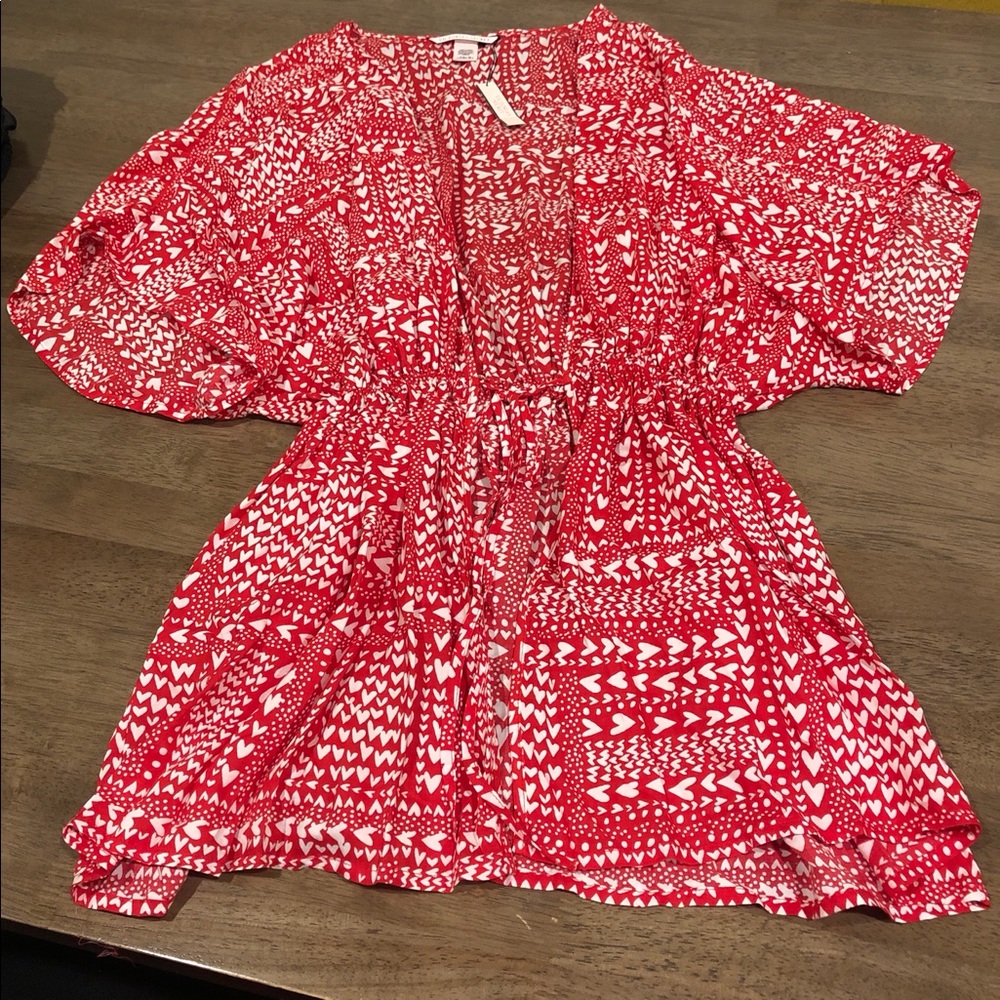 Victoria’s Secret Heart Print Kimono Robe One Size